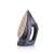 ETA Kiara cordless steam iron, side view, black with rose gold accents