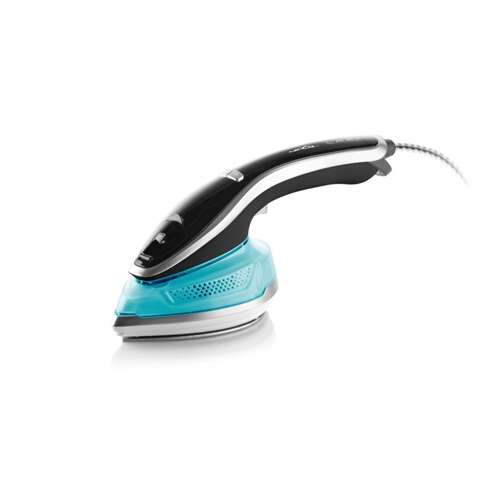 Eta Lara 127090000 handheld steamer and iron, black and blue