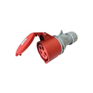 Priză industrială Tracon TICS-215H 16A/ 400V/ 3P+N+E/ 6h/ IP44 cu glandă de etanșare externă - Conectori industriali