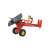 Fischertechnik Junior Engineer building set, red construction vehicle with a solar panel and a figure