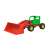 Fischertechnik Junior Engineer building set, red and green construction vehicle with a shovel and a figure