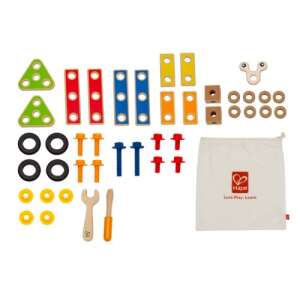 Hape Basic Builder Fa Szerelőjáték - 42 db