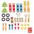 Hape Basic Builder Set wooden toy, a colorful construction set with screws, nuts, and tools