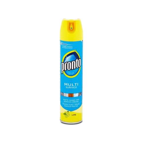 Pronto Multi Surface Lime Spray, 250ml, tisztít és fényesít különféle felületeket, eltávolítja a foltokat, eltávolítja az ujjlenyomatokat, antisztatikus hatású