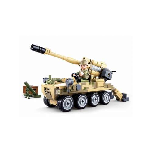 Sluban ModelBricks 8x8-as mobil ágyú építőjáték, 159 darab, 8-14 éves kortól 