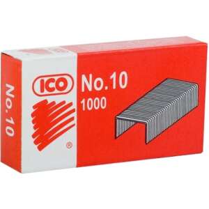 ICO No. 10 kapcsok, 1000 darab, ezüst - ICO