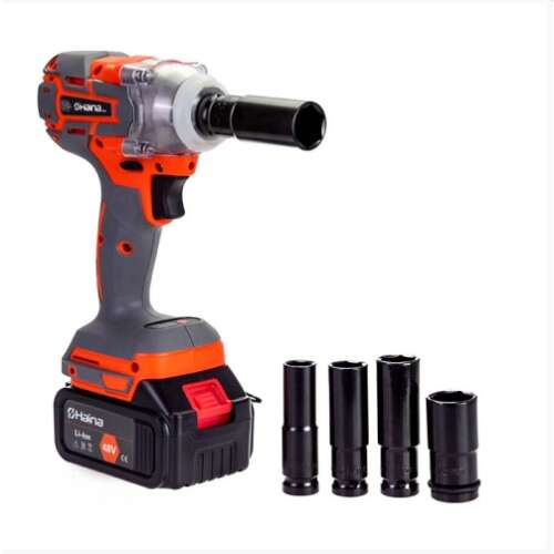 Haina Flinke ütvecsavarozó 48V (HM-6499) - Haina akkumulátoros ütvecsavarozó, 2 db akkumulátorral, 48V, 680NM, HM-6499  AKKUS KERÉKKULCS extra erős 680nm - 680nm kerékkulcs