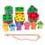 Wooden shape sorting and fishing game for toddlers, featuring colorful shapes, a fishing rod, and cute fish