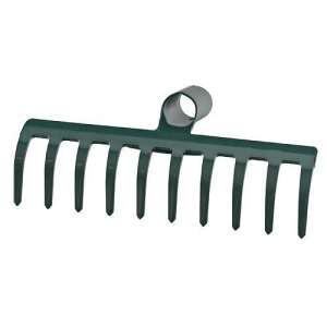 Strend Pro 14-tine garden rake, green - Rake