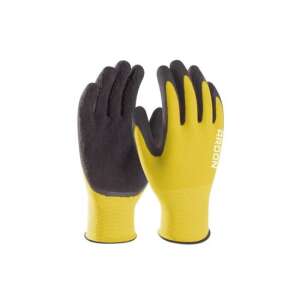 Mănuși de lucru Ardon PETRAX din latex și poliester, mărime XL, galbene și negre - Mănuși de lucru