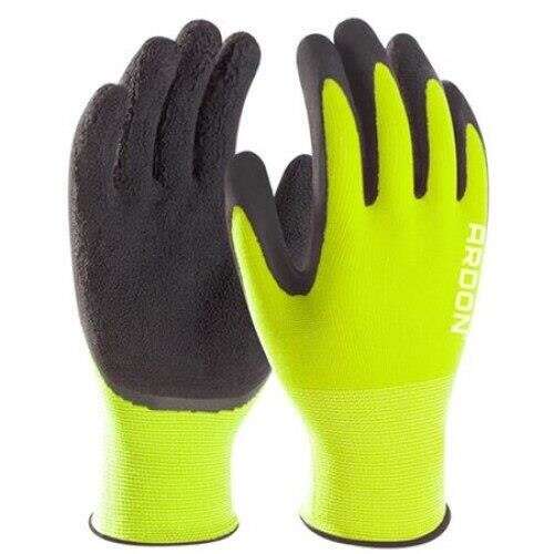 PETRAX munkavédelmi kesztyű, M méret, latex bevonattal, zöld és fekete, Ardon