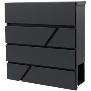 VRD modern horganyzott acél Postaláda #antracit