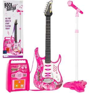 M-Toys gyerek Gitár erősítővel és mikrofonnal #rózsaszín 34070348 Játék hangszerek - Lány