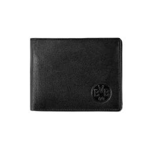 Fekete bőr Borussia Dortmund pénztárca BVB logóval - Férfi pénztárca