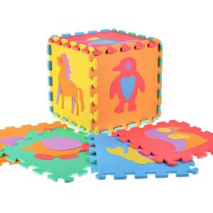 M-Toys Szivacs puzzle 29x29cm 10db - Állatok 34070652 "M%C3%A1sa %C3%A9s a Medve"  Játék