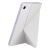 Samsung Galaxy Tab A9 Levanduľa s bielym knižkovým puzdrom ako stojan, pohľad z uhla