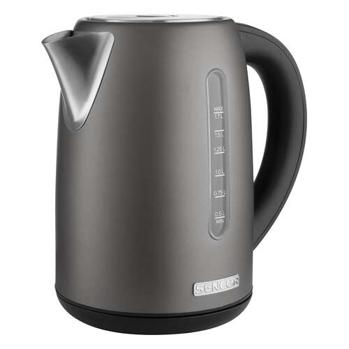 Sencor SWK 7708BK electric kettle, 1.7L capacity, stainless steel, black