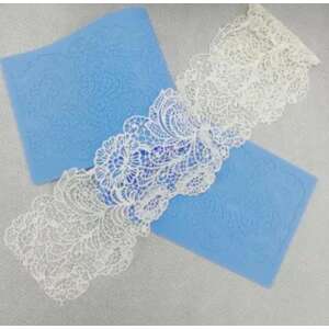 Fondant/cukorcsipke mintázó szilikon forma, kék, 40 cm