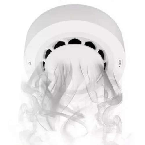 Tuya smart vezeték nélküli füstérzékelő,90 dB, fehér