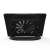 Zalman ZM-NS3000 black laptop cooler, back view