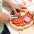 Gyerek Zopa fa pizza játékot vág