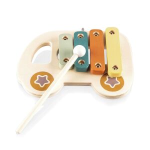 Zopa xilofon játék autó ütővel, hangszer gyerekeknek - Zopa