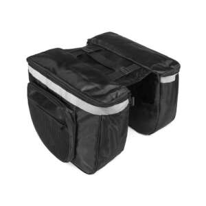 Kétoldalas kerékpár táska csomagtartóra, vízálló, 37cm x 32cm x 26cm