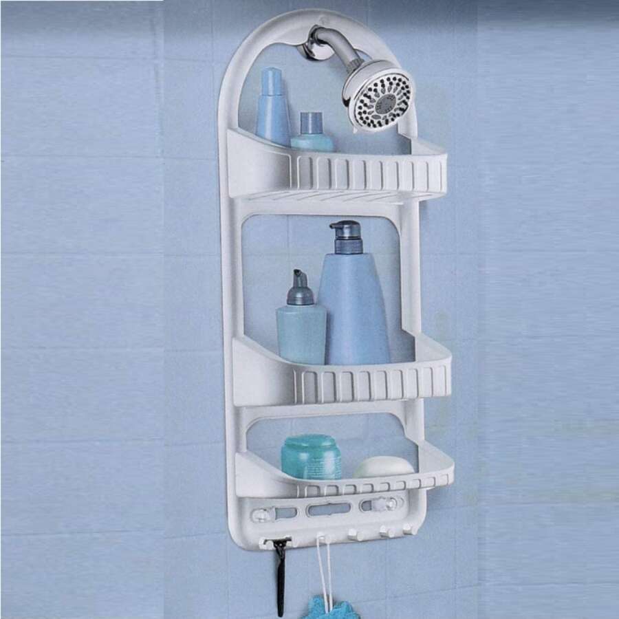 Fürdőszobai tárolópolc zuhanyzóhoz, 62 x 27 cm