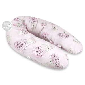 Baby Shop Baba-Mama többfunkciós párna - rózsaszín virágos nyuszi 88393927 