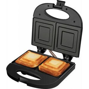 ECG S 3172 Sandwich Maker, open with toasted sandwiches - ECG Sandwich Maker
