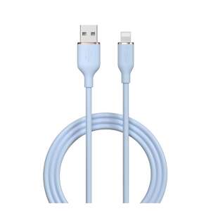 DEVIA JELLY USB-Lightning kábel, világoskék, 120cm, gyors töltés - Lightning kábel
