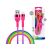 Setty Rainbow USB-C Cable 1.2m, colorful USB Type-C charger cable