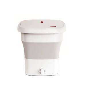 Premium Washing Machine for Household or Travel Use, Ultra-Portable, Foldable, 2.8 kg Capacity, 11.5 l, A Class, Ultrasonic Cleaning and BlueLight, with Spin Function, 60W