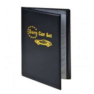 Car Document Cover with Protection, 18 x 11.5 cm, Black, Pufo 88417102 - Magazine file