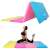 Springos foldable exercise mat in use, colorful gym mat for yoga and fitness