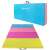 Springos foldable exercise mat, folded and unfolded view, colorful gym mat with carrying handles
