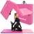 Springos pink folding gymnastics mat being used for stretching exercises