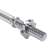 Springos 48 cm chrome barbell with screw-on collars, close-up of the collar