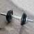 Springos 48 cm chrome barbell with weight plates, weightlifting set for home gym