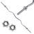 Springos Curl Barbell with Screw Collars and Weights