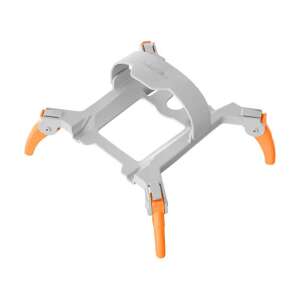 Sunnylife landing gear for DJI Mini 4 Pro drone, gray and orange, close-up - Drone accessory