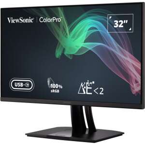 Monitor ViewSonic ColorPro VP3256-4K 32 inci, rezoluție 4K, gamă de culori sRGB 100%, conectivitate USB-C - Viewsonic Monitoare
