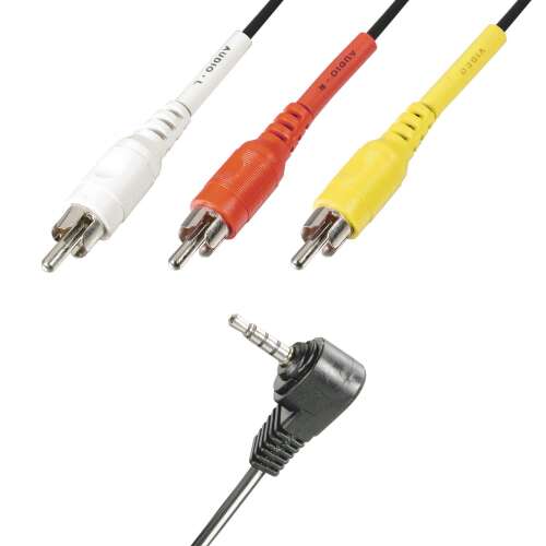 Somogyi VC 20-2 - Videokábel - 3.5mm Jack - 3x RCA - 2m