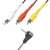 Somogyi VC 20-2 3.5mm Jack to 3 RCA (red, white, yellow) cable, 2 meters, black