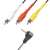 Somogyi VC 20-2 3.5mm Jack to 3 RCA (red, white, yellow) cable, 2 meters, black