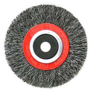 Strend Pro 100mm wire brush, round, for cleaning and deburring - Wire Brush