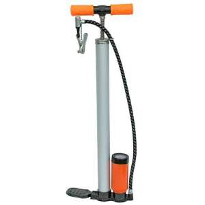 Foot pump with pressure gauge for inflating tires, balls, and other inflatables - Hand Pump