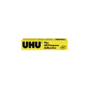 UHU All Purpose Adhesive, 20ml tube, yellow and black packaging - Office accessory