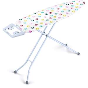 Lamart LT8039 Bügelbrett mit farbenfrohem Punkte-Bezug, 110 x 33 cm - Lamart