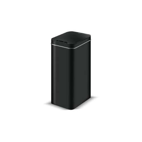 Lamart 50L Sensor Trash Can - Modern Black Steel Design